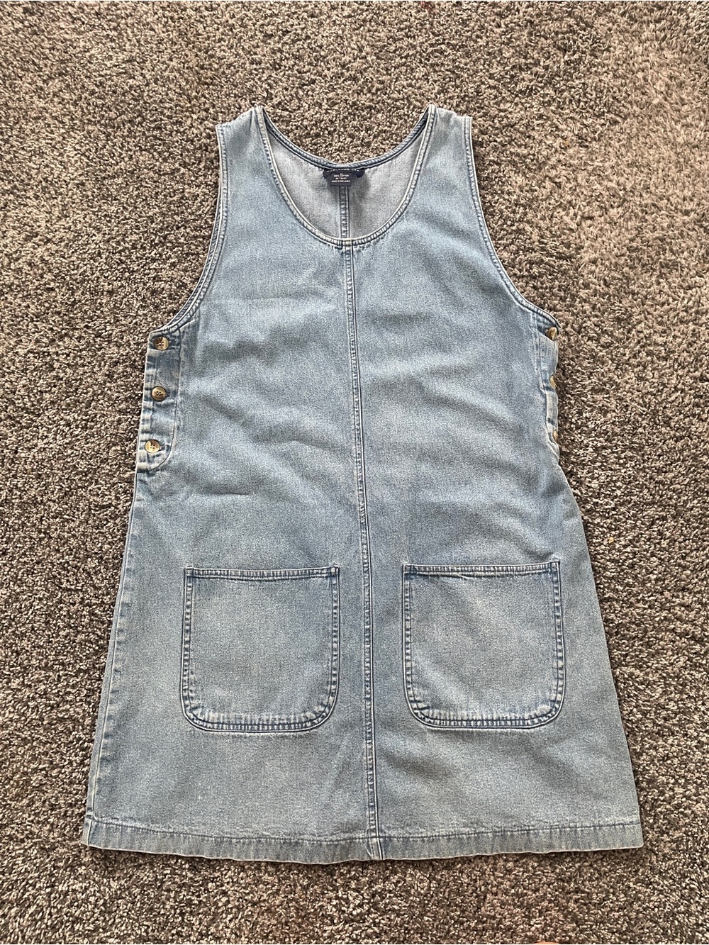 Vintage denim sleeveless dress woman’s medium fisherman nautical size medium